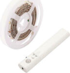 Eurolamp Rezistent la apă Bandă LED USB 5V Alb Cald Lumină 1m Tip SMD2835 cu Senzor de mișcare & Sursă de alimentare 145-70024 (145-70024)