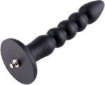 HISMITH HSA91 Rubber Nail Silicone Anal Dildo KlicLok 23.2cm Black Dildo
