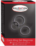 Malesation Cock Ring Set Beginner Black