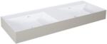 Elita Level mosdótál 120.5x45.5 cm négyszögletes klasszikus-dupla fehér matt RE041461246190 (RE041461246190)