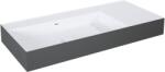 Elita Level mosdótál 100.5x45.5 cm négyszögletes klasszikus fehér-antracit matt RE041461226180 (RE041461226180)