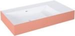 Elita Level mosdótál 80.5x45.5 cm négyszögletes klasszikus fehér-rózsaszín matt RE041461216020 (RE041461216020)