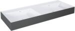 Elita Level mosdótál 120.5x45.5 cm négyszögletes klasszikus-dupla fehér-antracit matt RE041461246180 (RE041461246180)