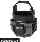 Stalco Perfect S-76280 profi szerszámtáska, nyitott - 28x28x38 cm (46 zseb, vállpánt) (S-76280)