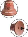  Realisztikus letapasztható vibrátor 6" dual density vibrating silicone cock tan