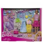 Mattel Barbie Mix and Match papusa cu 25 de haine si accesorii HKB07 Papusa Barbie