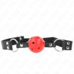 Kink Collar & Gag KINK - légáteresztő 4 cm gumi labda, állítható pánttal