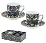 Javier William Morris porcelán espresso csésze aljjal - 2 darabos - Strawberry Thief (IMO-JV-23-449)