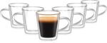 Siguro Espresso duplafalú üvegpohár, 90 ml, 6 db (BUN)