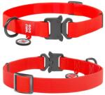 COLLAR Guler impermeabil WAU DOG - roşu 24-40 cm / 20 mm