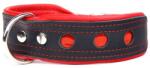  ABC-ZOO Zgardă reflectorizantă Neo, negru cu roșu 4 cm x 43 - 52 cm