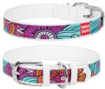  COLLAR Zgardă de piele WAUDOG Summer - albă 1, 2 cm x 19 - 25 cm