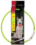 Dog Fantasy Zgardă pentru câine Fantasy LED nailon - verde, 65cm