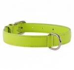 COLLAR Zgardă din piele netedă, verde 27 - 36cm, 15mm