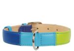 COLLAR Zgardă din piele netedă, culoarea curcubelui 38 - 49cm, 25mm