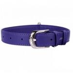 COLLAR Zgardă din piele netedă, violet 38 - 49cm, 25mm