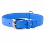 COLLAR Zgardă din piele netedă albastră 38 - 49cm, 25mm