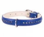 COLLAR Zgardă din piele Brilliance, 21 - 27cm, 15mm, albastru