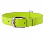  COLLAR Zgardă din piele netedă, verde 46 - 60cm, 35mm