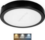 Kobi Led Плафон за баня nairos led/18w/230v 3000/4000/6500k ip65 черен (kb0415)