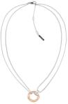 Calvin Klein Colier Calvin Klein lant dublu cu cerc 35000631