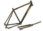 Csepel Rapid Alu 2022 28-as (622-es) gravel-túra kerékpár váz és villa szett, alumínium, barna, 590-es vázméret