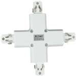 V-TAC X alakú tracklight sín csatlakozó, fehér - SKU 3527 (3527)