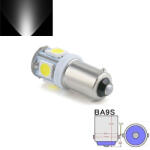  BA9S led 5smd fehér DC12V (AL000069F)