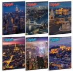 Ars Una Füzet kockás ARS UNA A/4 40 lapos Extra kapcsos City Light (53124203) - fotoland