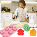  Szilikon süteményforma házikók