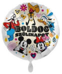  Szülinapi fólia lufi 17" 43cm Boldog szülinapot, Mickey Mouse (LUFI648387)