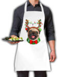  Karácsonyi Pug - Karácsonyi Konyhai Kötény (717163)