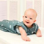 KidsDecor Sac de dormit swaddle first sleep cloudy dreams, faza 2, pentru bebelusi 3-6 luni, tog 0.5 74 cm, 0.5 tog