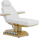 physa Kozmetikai ágy elektromos - 350 W - 181 x 62 x 60, 5 - 80, 5 cm - 200 kg - fehér/arany - fűthető - 4 motoros - 4 motoros (PHYSA MARSALA WHITE)