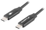 Lanberg USB C - USB C kábel 0.5m (CA-CMCM-40CU-0005-BK) (CA-CMCM-40CU-0005-BK)