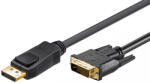 MicroConnect DisplayPort 1.2 - DVI-D 24+1 4K 30Hz kábel 1m (DP-DVI-MM-100) (DP-DVI-MM-100)