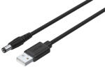 Unitek USB - DC 5.5x2.5 kábel, 1.5m (Y-C4046BK) (Y-C4046BK)
