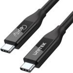 Unitek Prémium USB-C 4.0 (40 Gbit/s) kábel 0.8m (C14100BK-0.8M) (C14100BK-0.8M)