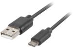 Lanberg micro USB QC 3.0 kábel 3m (CA-USBM-20CU-0030-BK) (CA-USBM-20CU-0030-BK)