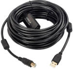 MicroConnect USB 2.0 AM-BM aktív nyomtató kábel 10m (USBAB10B-ACTIVE) (USBAB10B-ACTIVE)