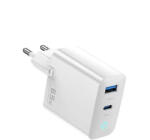 Toocki USB + USB C 65W GaN gyorstöltő adapter (TCTAC-LXB02) (TCTAC-LXB02)