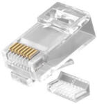 Lanview RJ45 UTP CAT6A csatlakozó dugó tömör kábelhez, 10db (LVN125416) (LVN125416)
