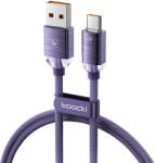 Toocki USB A - USB C 66W 6A kábel 1m lila (TXCT-SJ05) (TXCT-SJ05)