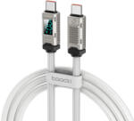 Toocki Prémium USB C 5A 100W kábel 1m digitális kijelzővel (TXCTT1-ZFZ07) (TXCTT1-ZFZ07)