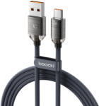 Toocki USB A - USB C 66W 6A kábel 1m szürke (TXCT-SJ01) (TXCT-SJ01)
