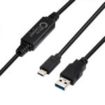 MicroConnect USB C - USB 3.0 aktív kábel 5m (USB3.1CA5AMP) (USB3.1CA5AMP)