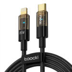 Toocki USB C - Lightning PD 20W kábel 2m fekete átlátszó (TXCT-XJA01) (TXCT-XJA01)