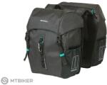 Basil DISCOVERY 365D DOUBLE BAG M hordtáska, 18 l, fekete melange