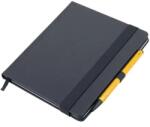 TROIKA Тефтерче Troika "BLACK SLIMPAD A5", жълта химикалка (NPP04/YE)