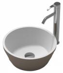 Inter Ceramic Мивка за баня ICC 3837C, монтаж върху мебел, iStone (3837C)